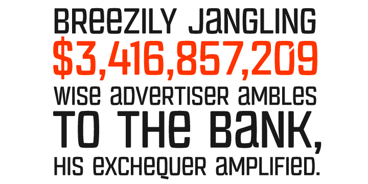 Qargotesk 4F is a  single  font family.