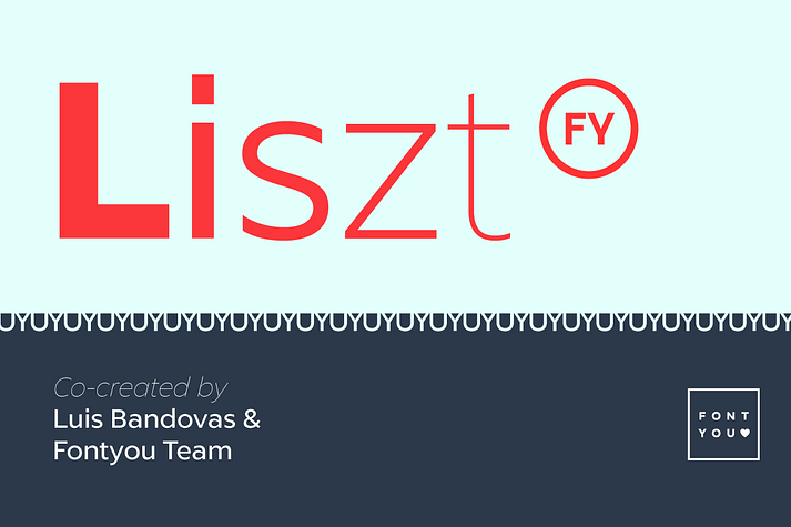 Listz FY is definitely the new sans serif family you were waiting for.