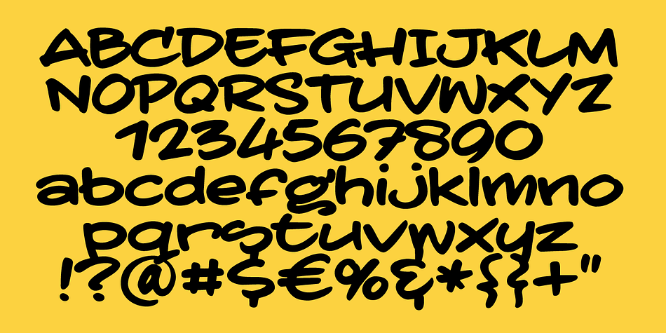 Tatertodd font family example.