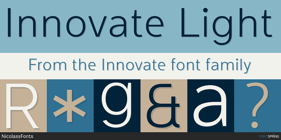 Innovate Light Font