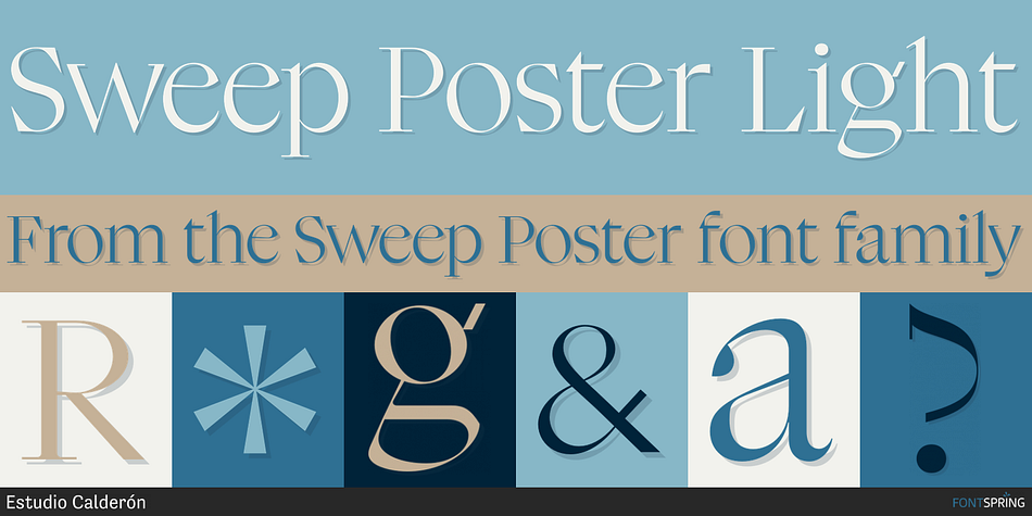 Sweep Poster Light Font