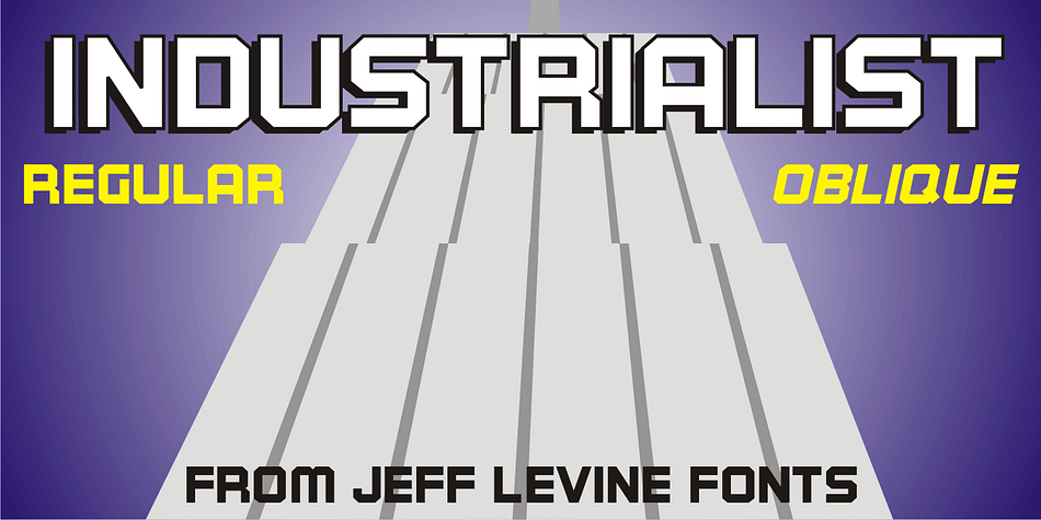 The chamfered block style of lettering has been a workhorse for years.