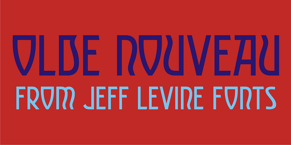 Olde Nouveau JNL is an interesting Art Nouveau typeface based on lettering found on some vintage sheet music.