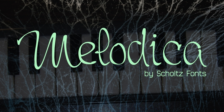 Melodica was so named because the characters dance easily across the page as music wafts across a room.