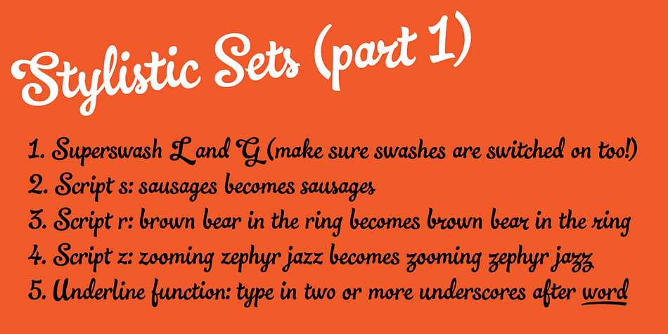 With contextual alternates turned on (as they should be by default), most lowercase letters will alternate between at least two different forms. The powerful OpenType programming makes the font itself 