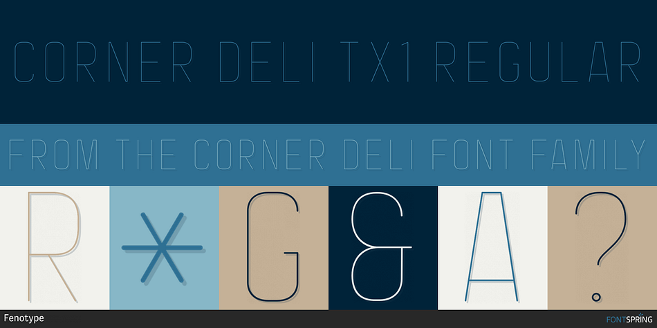Corner Deli Tx1 Regular Font