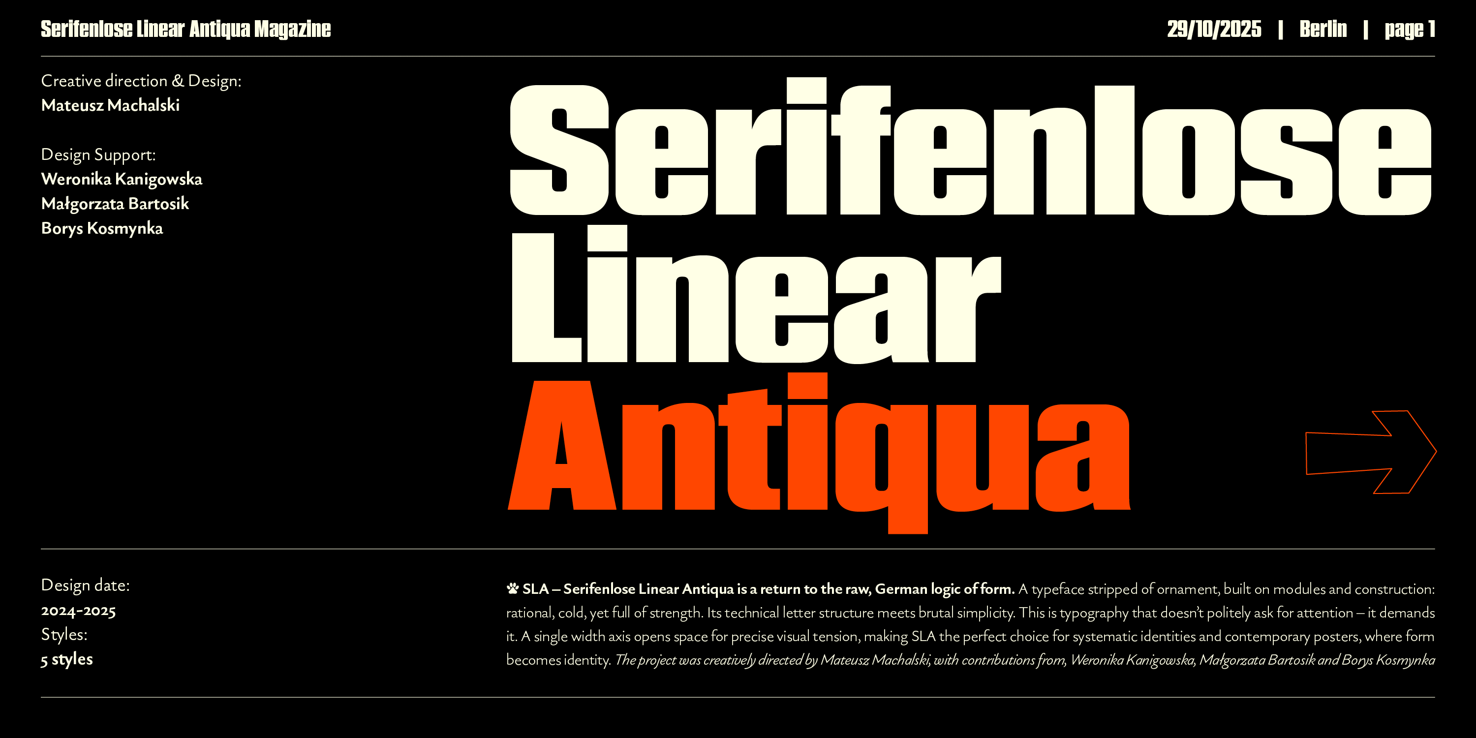 Serifelnose Linear Antiqua Font