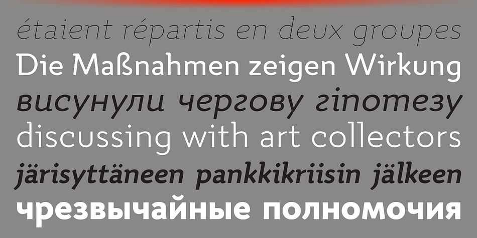 Additionally, its balanced rhythm allows paragraph typesetting in corporate editorial projects – making it a real workhorse for an identity designer.