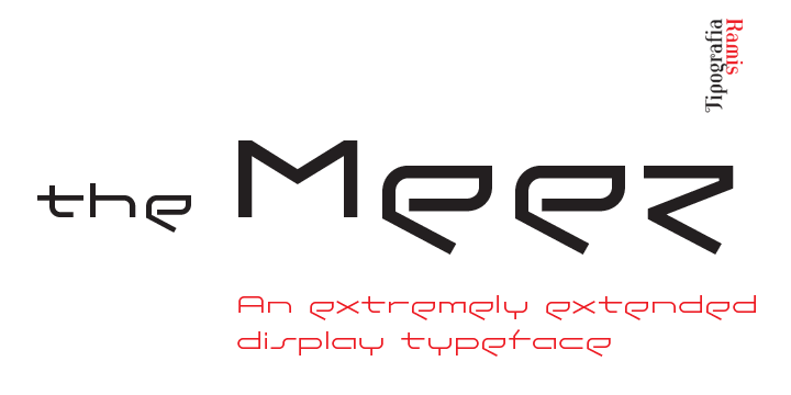 Displaying the beauty and characteristics of the The Meez font family.