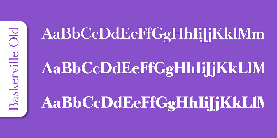 Emphasizing the popular Baskerville Old Serial font family.