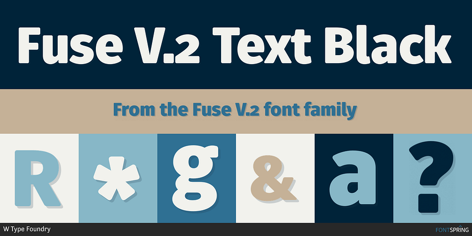 Fuse V.2 Text Black Font