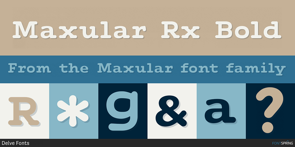 Maxular Rx Bold Font