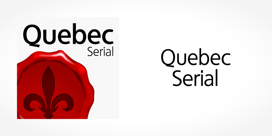 Displaying the beauty and characteristics of the Quebec Serial font family.