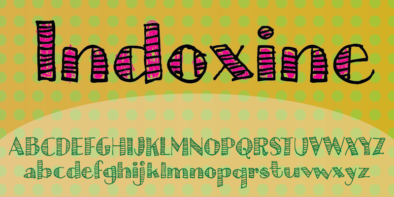 Displaying the beauty and characteristics of the Indoxine font family.