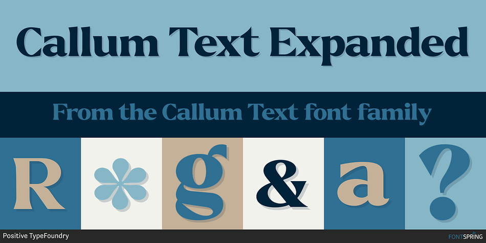 Callum Text Expanded Font