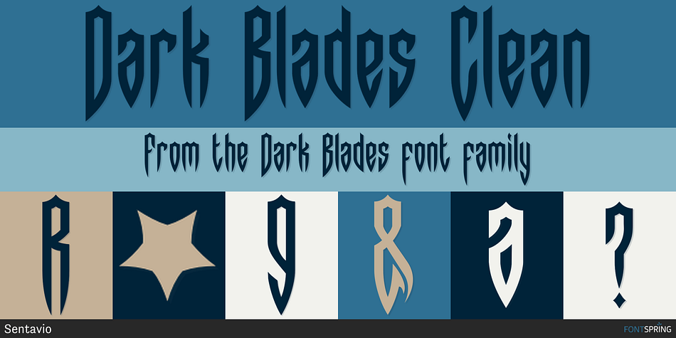 Dark Blades Clean Font