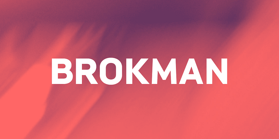 Brokman is a contemporary sans serif designed to bring clarity and originality to brand related projects.