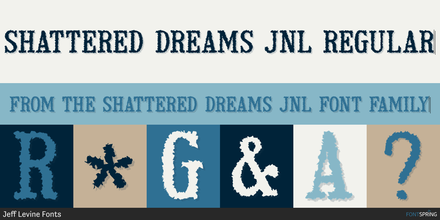 Fonts Similar To Shattered Dreams JNL