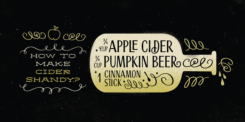 Displaying the beauty and characteristics of the Scrapbooker font family.