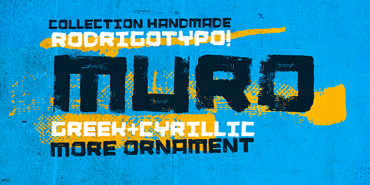 Displaying the beauty and characteristics of the Muro font family.