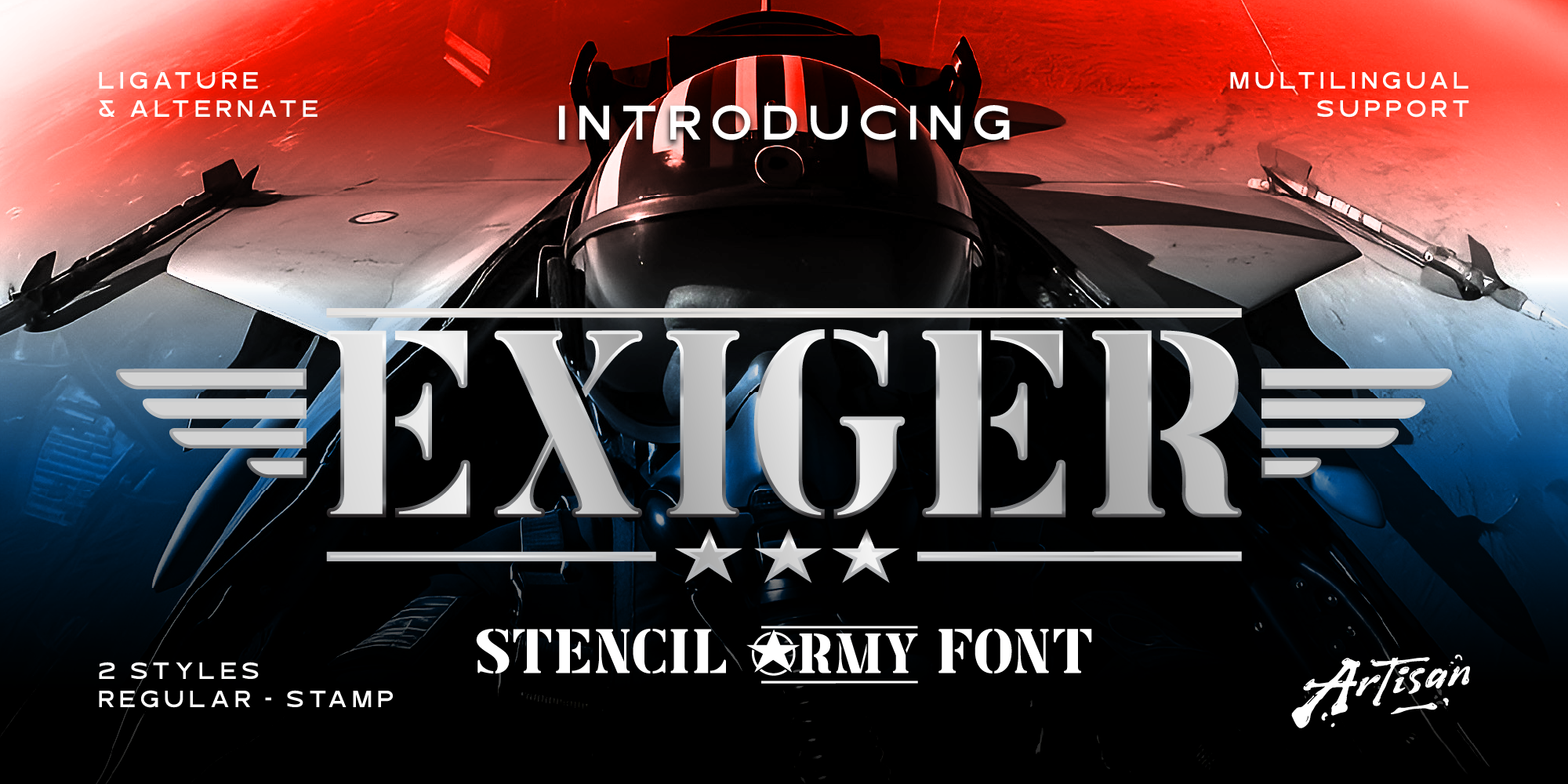 Exiger Stamp Font