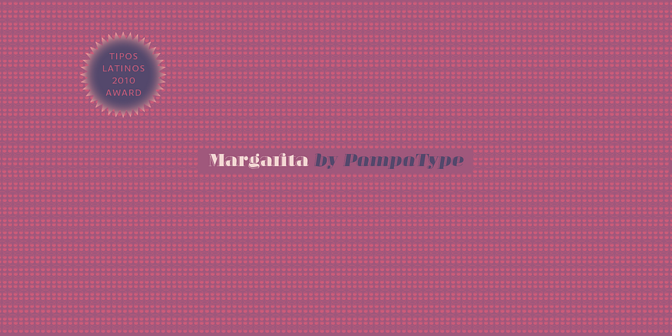Margarita font family sample image.