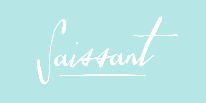 Edgy and modern, Saissant is a hand-drawn font that leaves an impression.