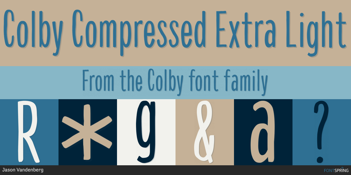 Fonts similar to Colby