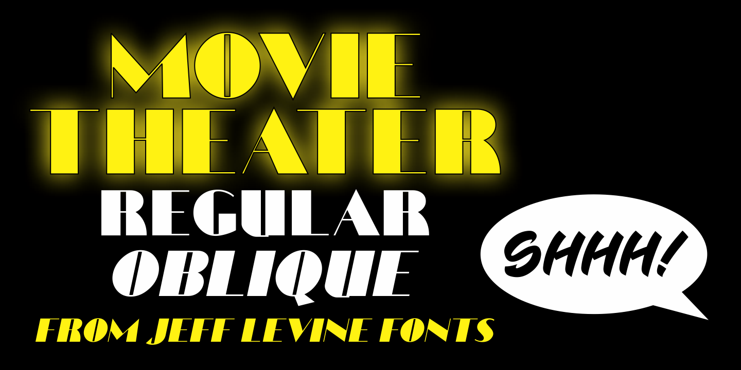 Movie Theater JNL Regular Font