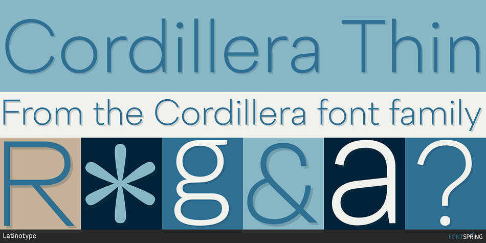 Cordillera Thin Font