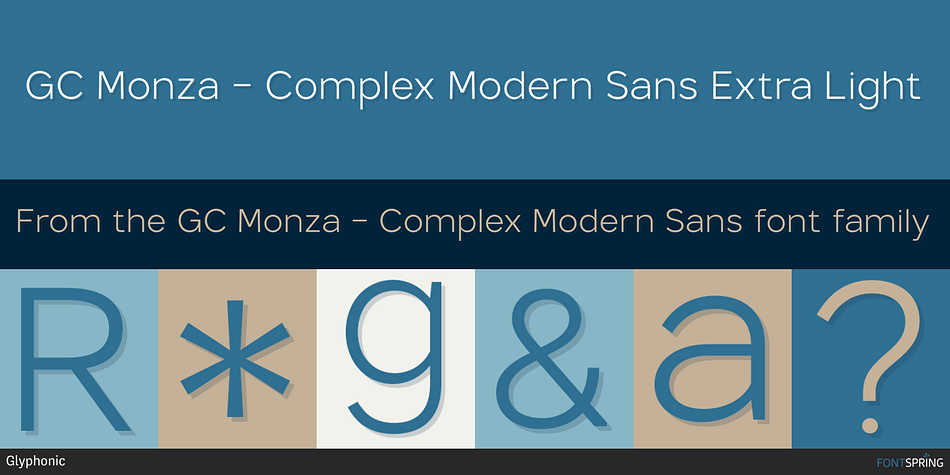 GC Monza - Complex Modern Sans Font