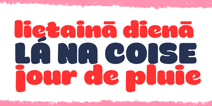 Munky Negra font family sample image.