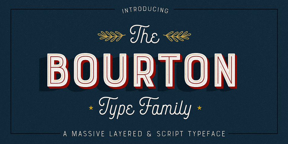 Bourton is a new typeface by Kimmy Design.