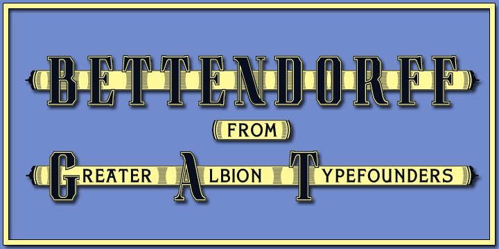 Highlighting the Bettendorff font family.