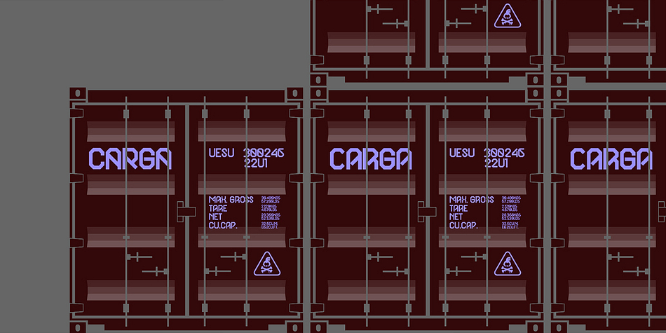 Carga font family sample image.