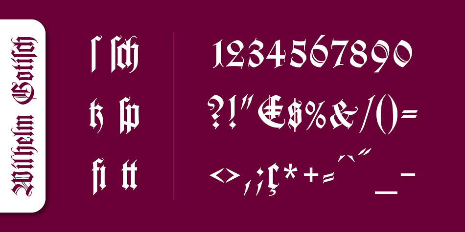 Today, blackletter fonts are mainly used decoratively.