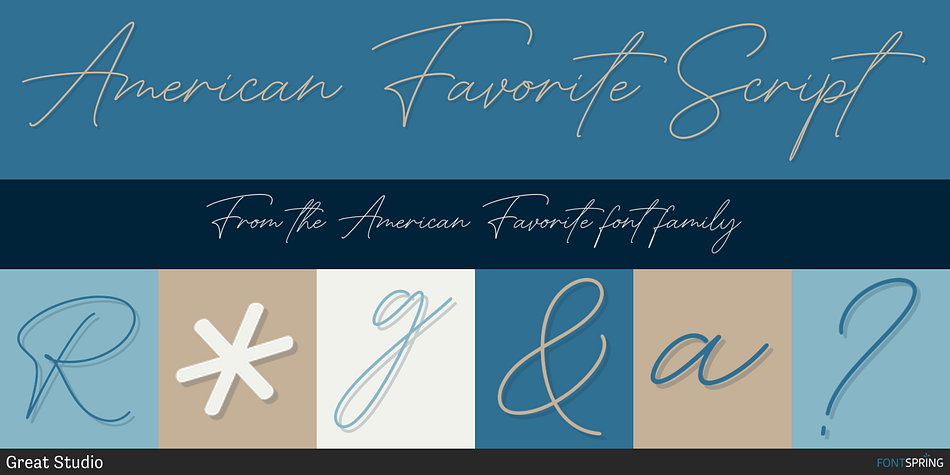 American Favorite Script Font