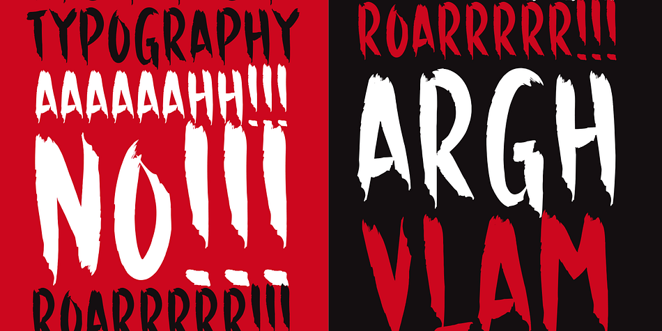 Highlighting the Horror font family.