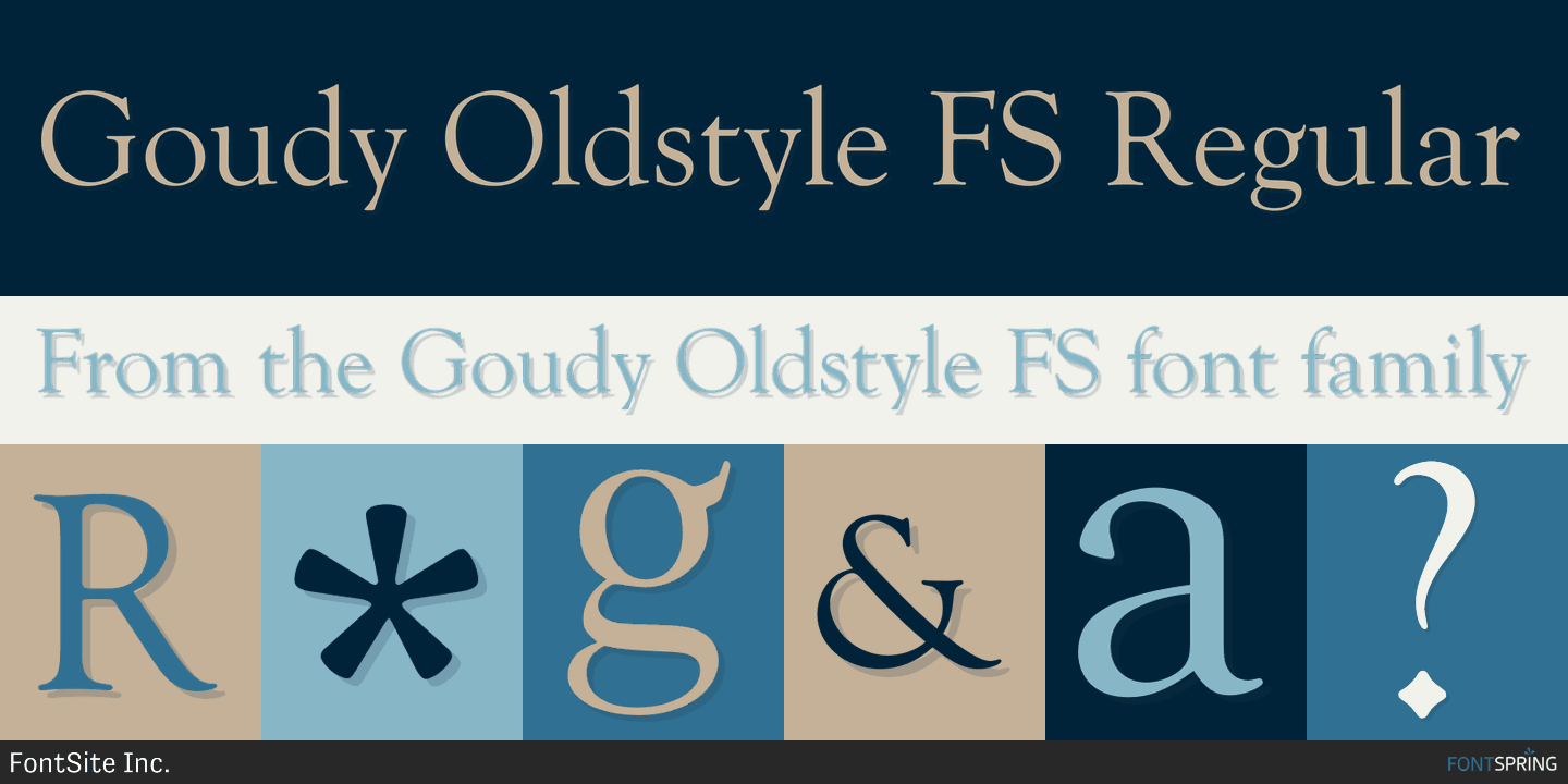 Goudy Oldstyle Fs Font