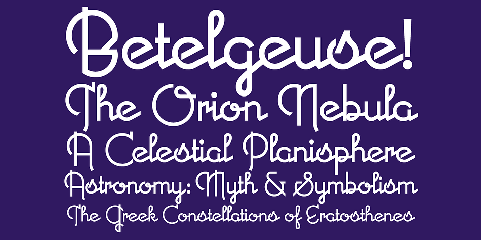 Originally inspired by an enamel sign he picked up at a Paris flea market, Michael Doret says that the seven letters contained in the sign were enough to suggest to him that here were letterforms put together in a way that he had never seen in a contemporary digital font.