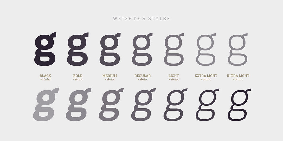 Displaying the beauty and characteristics of the Gaspo Slab font family.