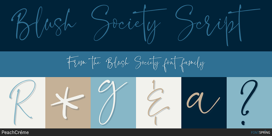 Blush Society Script Font