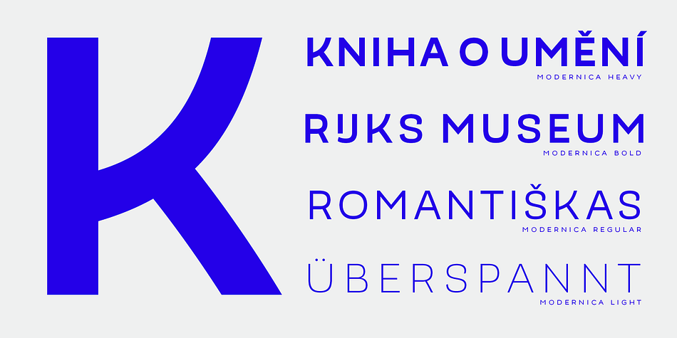 Based on the Mazurquica structure, it was designed as a new font for both headlines and continuous text.