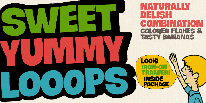 Crocante is an energetic and good-humored display font.