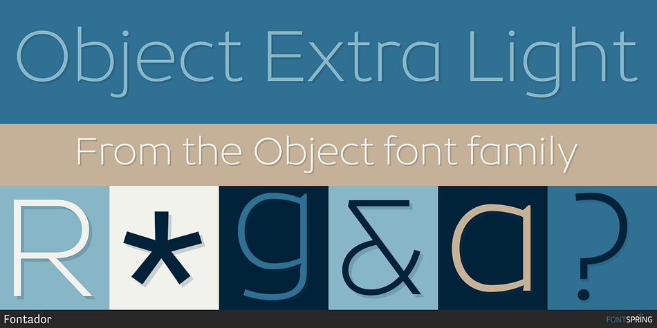 Object Extra Light Font