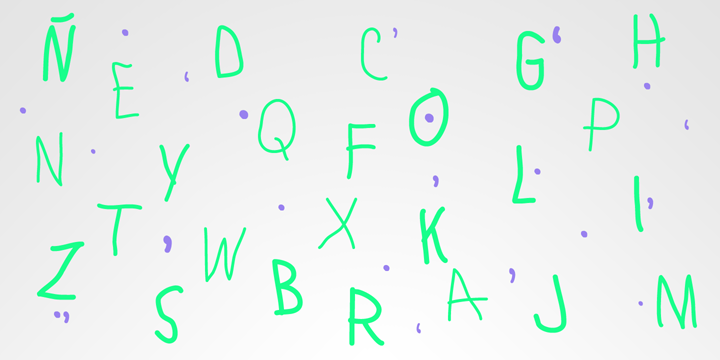 Lamiar is a four font, hand display and kids family by Antipixel.