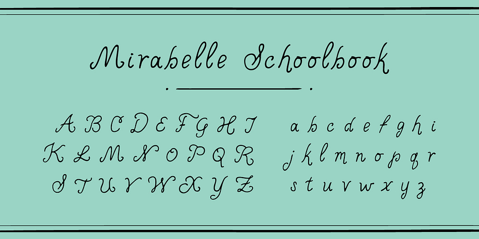 Displaying the beauty and characteristics of the Mirabelle font family.