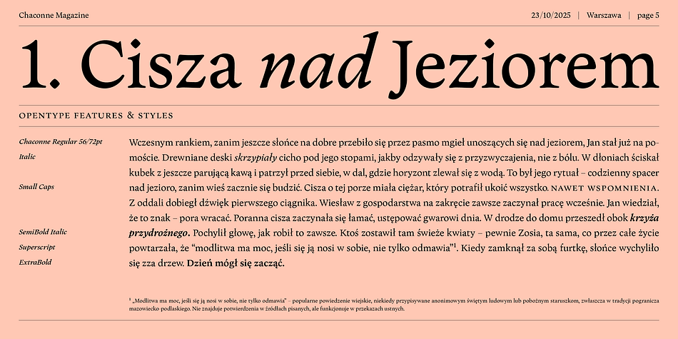 Chaconne Font