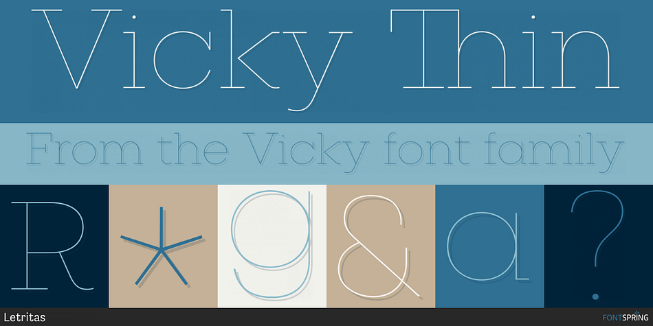 Vicky Thin Font