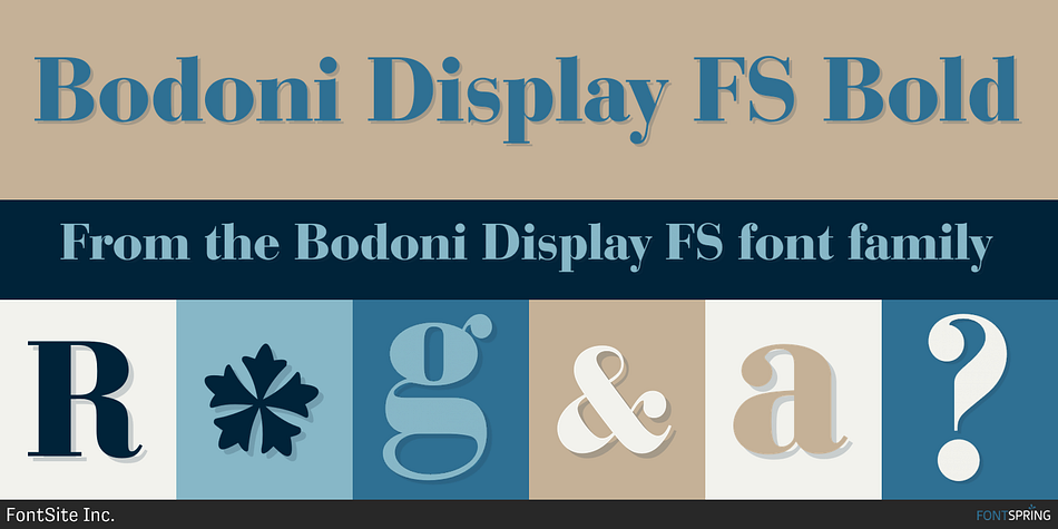 Bodoni Display FS Bold Font